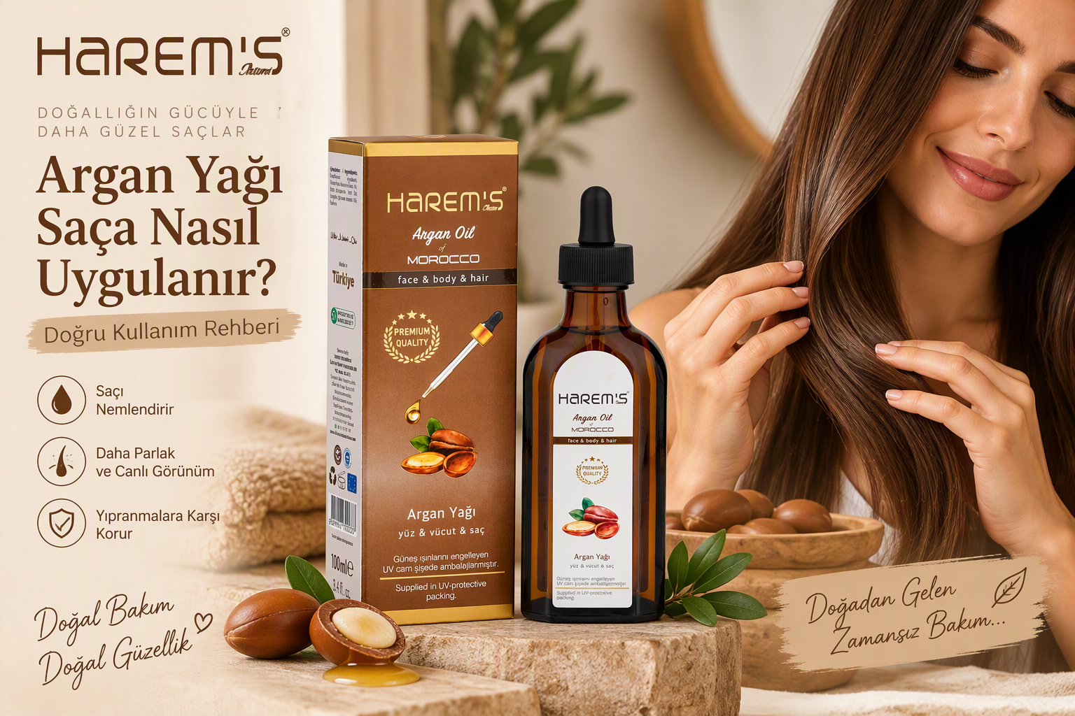 Argan Yağı Saça Nasıl Uygulanır?